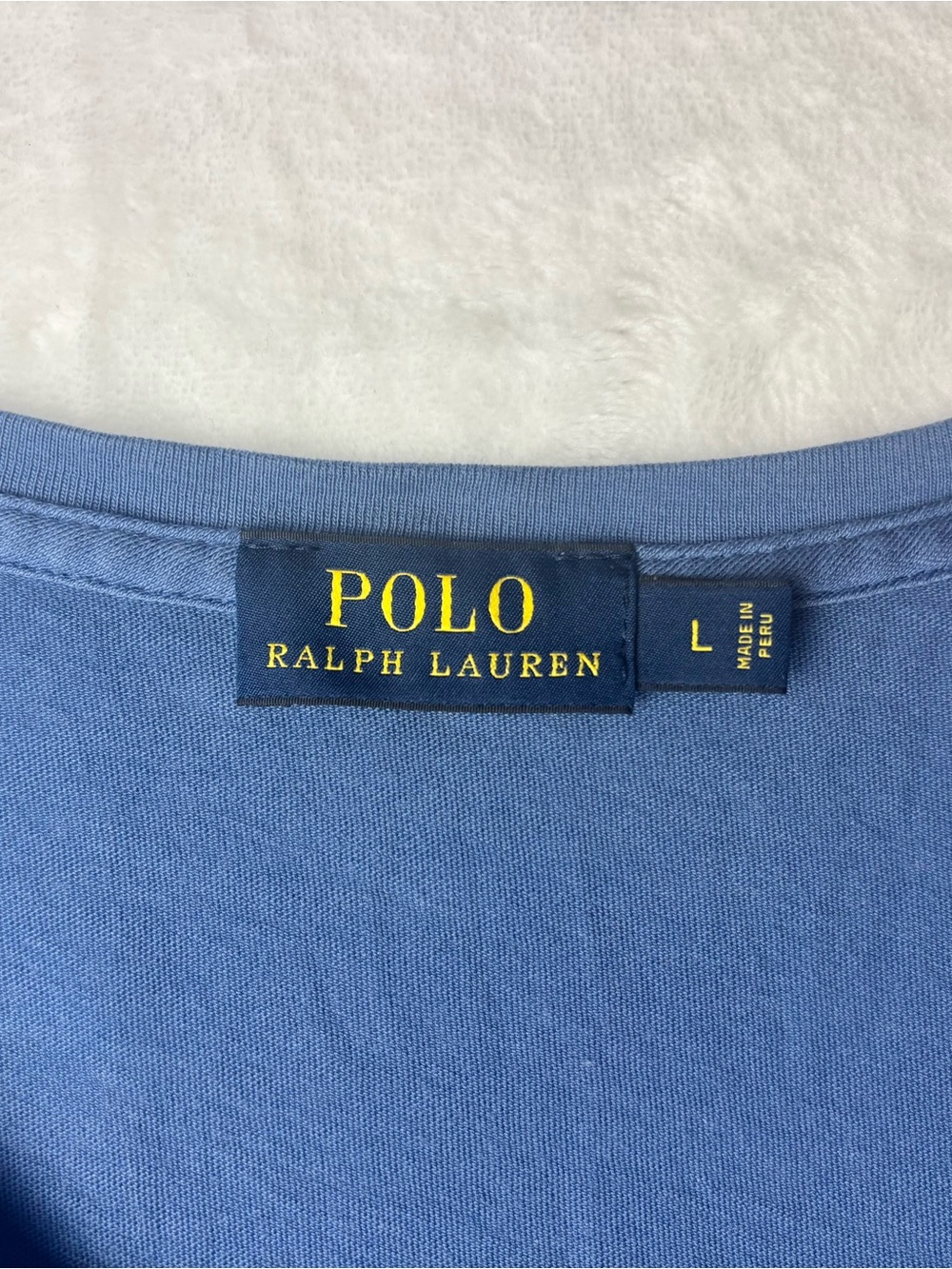 Polo Ralph Lauren Sky Blue V-Neck Tshirt | Women’s Large